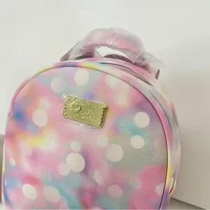 COPY - Betsy Johnson pastel wings min backpack betsy johnson mini backpack Rainbow Tie Dye Cloud Wings  main image 3